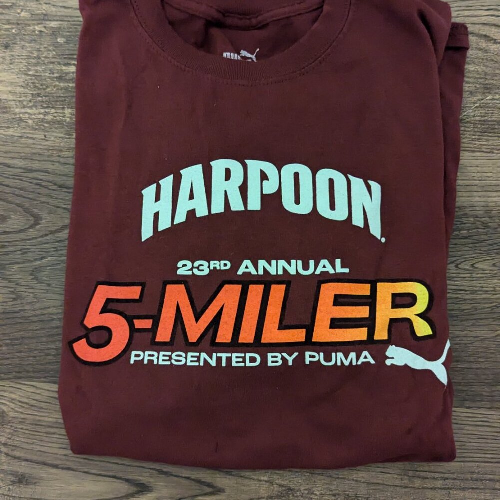 Harpoon Brewery 5-Miler 23rd Anniversary Tshirt, Men's Medium, from Puma